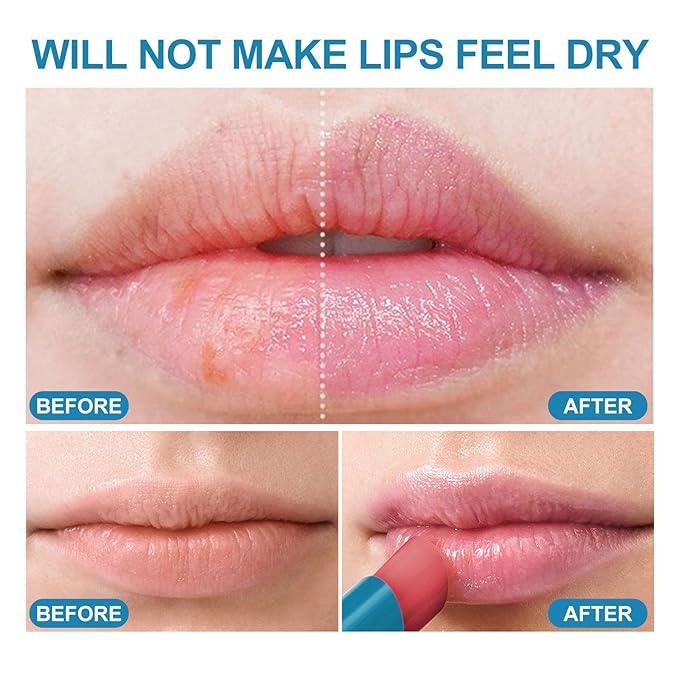 3PCS Lip Tint Hydrating, Lip Balm Hydrating, Tinted Lip Balm Moisturizing, Non-Sticky And Long-Lasting, Moisturizing,Sheer Strength Hydrating Lip Tint-VivaGrace Women