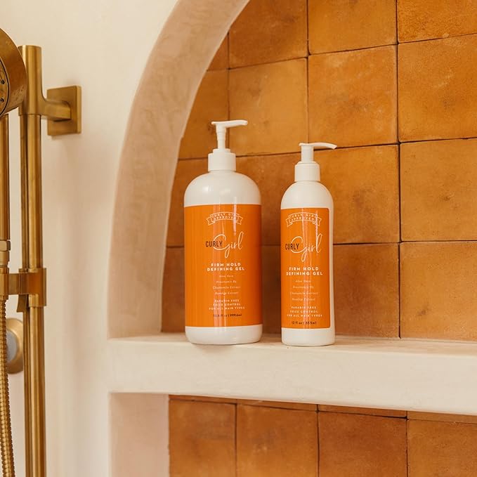 Curly Girl Firm Hold Defining Gel For Curls, Strong Hold Frizz Control Curly Hair Gel, Paraben Free, Aloe Vera, Water Soluble-VivaGrace Women