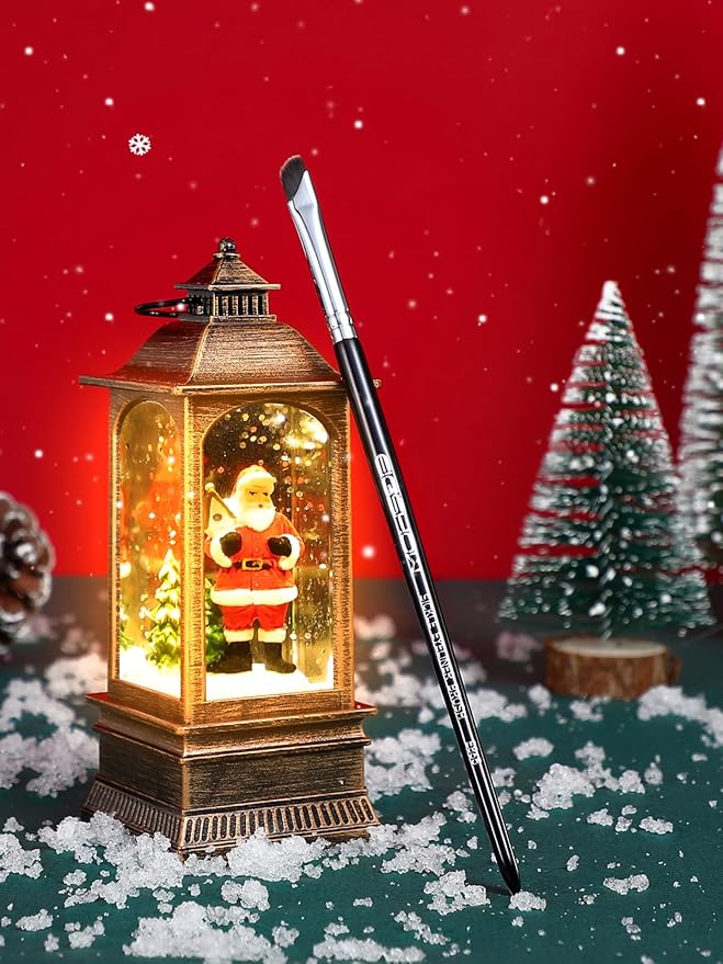 Eyeliner Brush, EIGSHOW Sickle Angled Gel Eyeliner Makeup Brush for Precise Eye Liner, Eyebrow, Eyelid with Ultra Thin Curved Vegan Bristles (E865)-VivaGrace Women