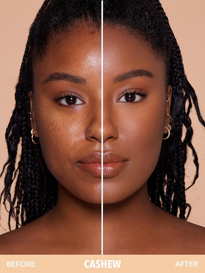 SHEGLAM SKin-Focus Full Coverage Powder Foundation Oil-Control Lightweight Face Pressed Powder Makeup-Cashew-VivaGrace Women