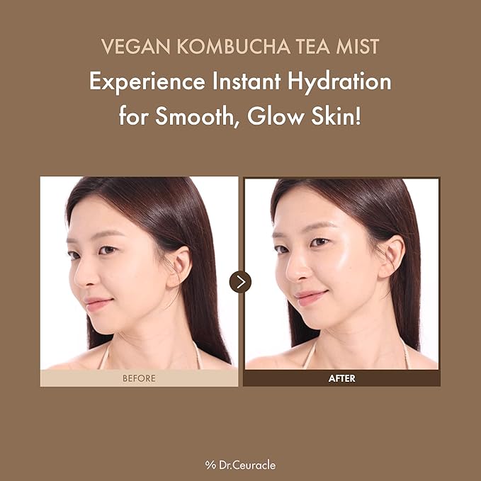 Dr.Ceuracle Vegan Kombucha Tea Mist - Hydrating Face Mist, Portable Milky Spray Serum, Korean Skincare (80 ml / 2.70 fl. oz.)-VivaGrace Women