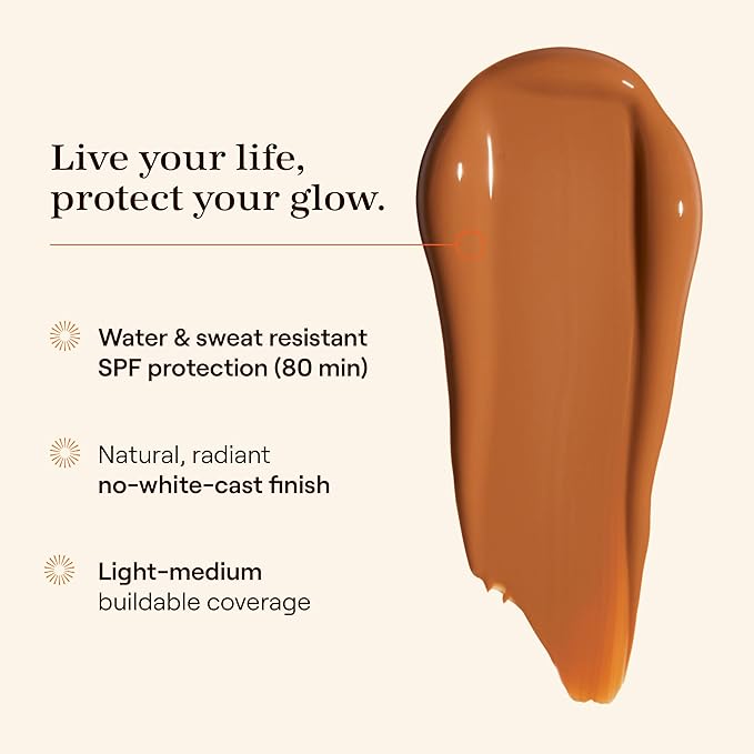 Live Tinted Hueguard Skin Tint SPF 50 - Tinted Mineral Sunscreen with Light-Medium Buildable Coverage With a Hydrating and Radiant Finish - Water and Sweat Resistant, 1.35 fl oz - Shade 05-VivaGrace Women