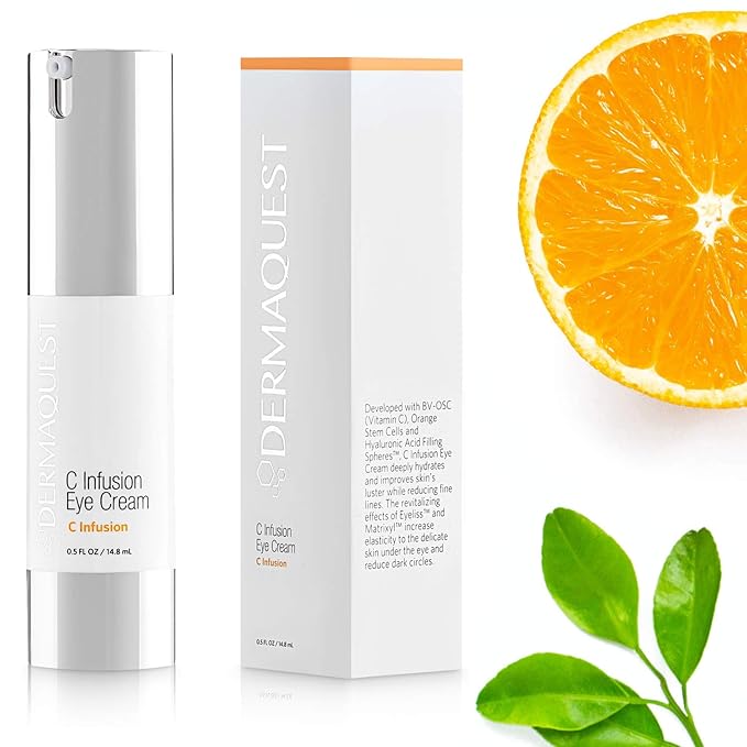 DermaQuest C Infusion Hydrating Revitalizing Eye Cream - Eye Bags Reducer, Eye Puffiness Treatment & Under Eye Cream For Dark Circles (0.5 oz)-VivaGrace Women