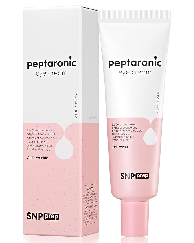SNP Anti-Wrinkle Eye cream Hypoallergenic Hydrating 5 Hyaluronic Acids 6 Peptides Moisturize Vitalize 1.69 Fl Oz PREP-VivaGrace Women