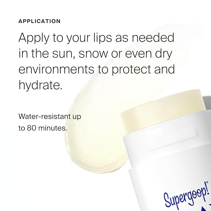 Supergoop! PLAY Lip Shield SPF 30 with Coconut - Pack of 2 - Moisturizing Lip Treatment For Dry Cracked Lips - Clean Ingredients & Broad Spectrum UV Protection-VivaGrace Women
