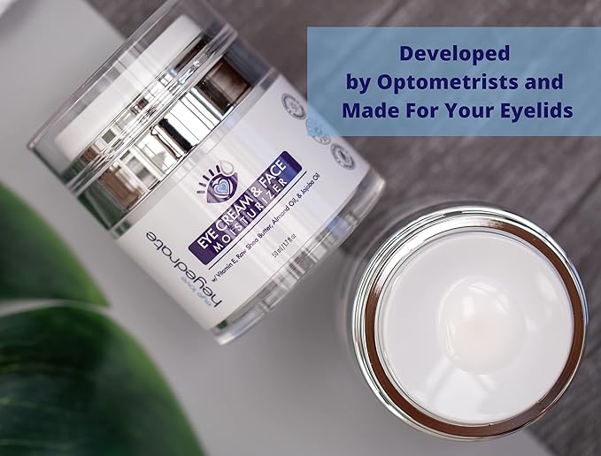 Eye Cream and Face Moisturizer with Organic Aloe Juice, Shea Butter, Almond Oil, & Jojoba Oil | Anti-Aging Eyelid and Facial Moisturizer to Reduce Dark Spots, Dark Circles & Wrinkles (1)-VivaGrace Women