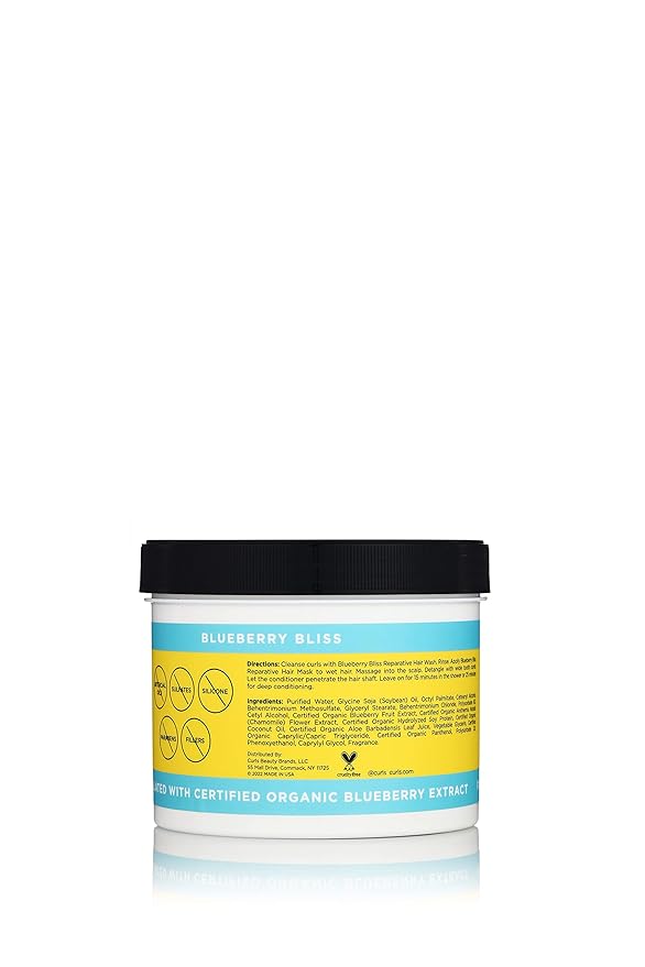 Curls Blueberry Bliss Reparative Hair Mask - Deep Conditioning - Repair, Protect, Restore, and Grow Your Detangle and Moisturize Hair - All Curly Hair Types, 24 Oz-VivaGrace Women