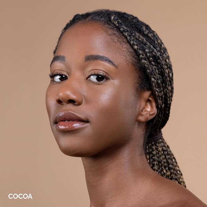 OFIR Skin Satin Medium Coverage Foundation | Buildable, Non-Creasing Finish | Vegan, Cruelty-Free, Paraben-Free Makeup | Blue Light Protection | 1 FL OZ 1 FL OZ (Cocoa - Deep Neutral)-VivaGrace Women