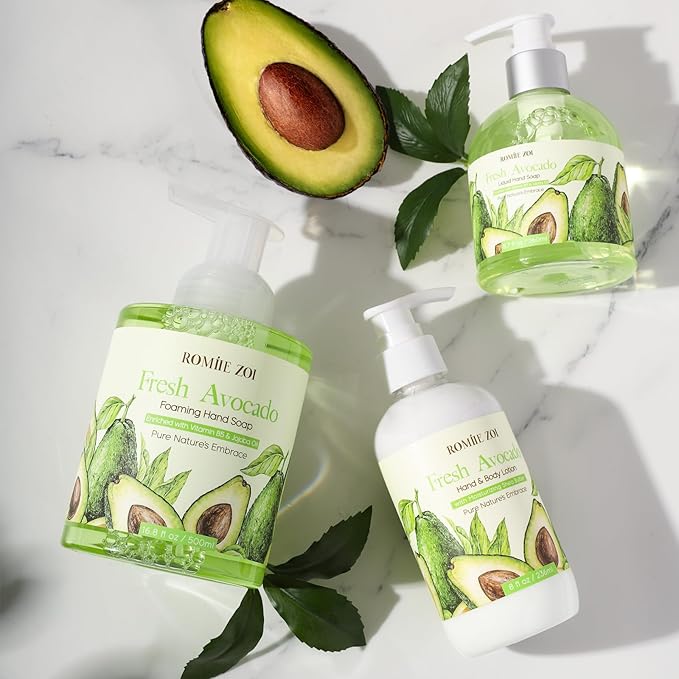 Liquid Hand Soap with Gift Box - Avocado - 260ml/ 8.7 fl.oz (Pack of 3)