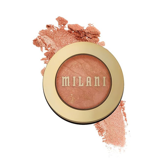 Milani Baked Blush, Powder Blush for Cheeks, Cruelty Free Makeup - Shape, Contour & Highlight Face for a Shimmery or Matte Finish -Bellissimo Bronze-VivaGrace Women