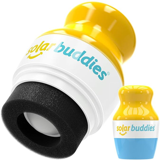 Solar Buddies Sunscreen Applicator - Single Blue - Refillable Roll on Sponge Sunscreen, Suncream & Lotion Applicator For Kids, Adults & Families - Holds 3.4fl oz, Perfect Size for Travel-VivaGrace Women