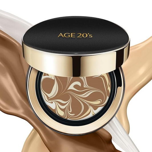 AGE20'S Signature Essence Pact SPF 50+ | Pack of 1 | 31 Medium Tan | Cream Foundation, Dewy Finish, Natural Coverage | Korean Cushion Foundation-VivaGrace Women