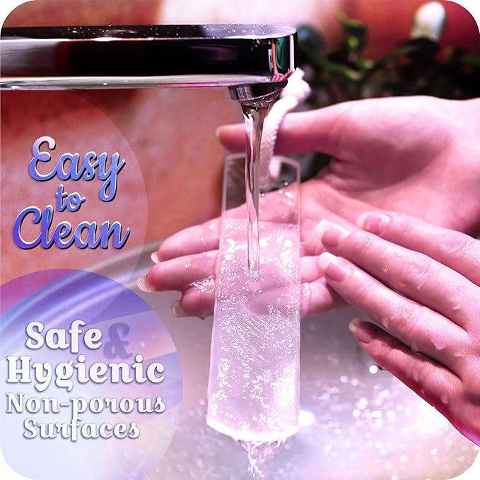 GLADZY Czech Glass Nail File Set - Multifunctional Nail Shiner Buffer, Callus Remover Foot Rasp, Glass Cuticle Pusher Manicure Stick, Etched Surface, Professional Nail Care Tool, Made in EU-VivaGrace Women