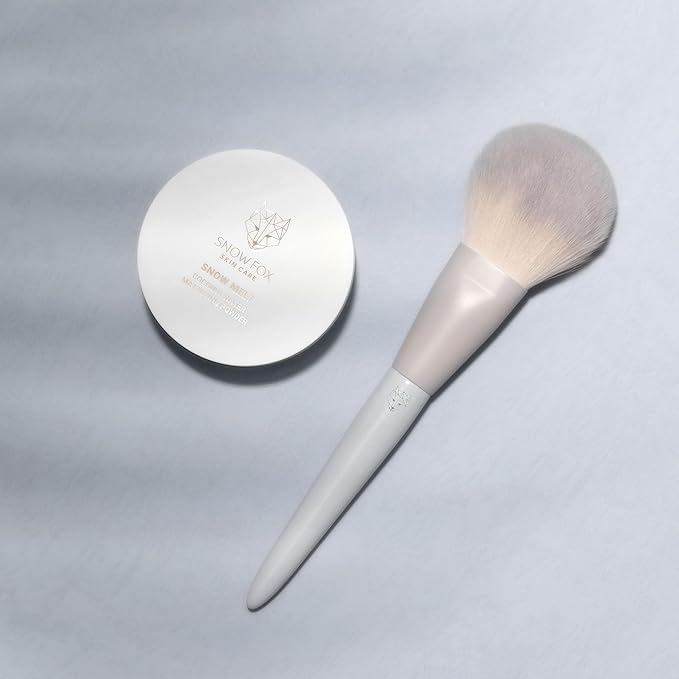 Snow Fox Skincare Fox Tail Loose Powder Brush for Fast Powder Application-VivaGrace Women