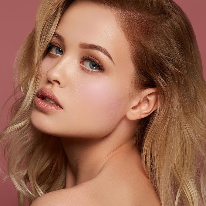 Boobeen Matte Blush Powder Makeup Loose Powder Face Blushes Single Color Blush Rouge Powder Natural Pink Blush for cheeks, Easily Blends, Smoothly with Satin Matte Look-VivaGrace Women