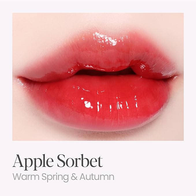 Espoir Couture Lip Tint Glaze #1 Apple Sorbet 0.14oz | Volumizing Lip Stain with Syrupy Shine | Long-Lasting & Vibrant Color for Radiant Lip Look | Moisturizing & Glossy Lip Tint | Korean Lip Makeup-VivaGrace Women