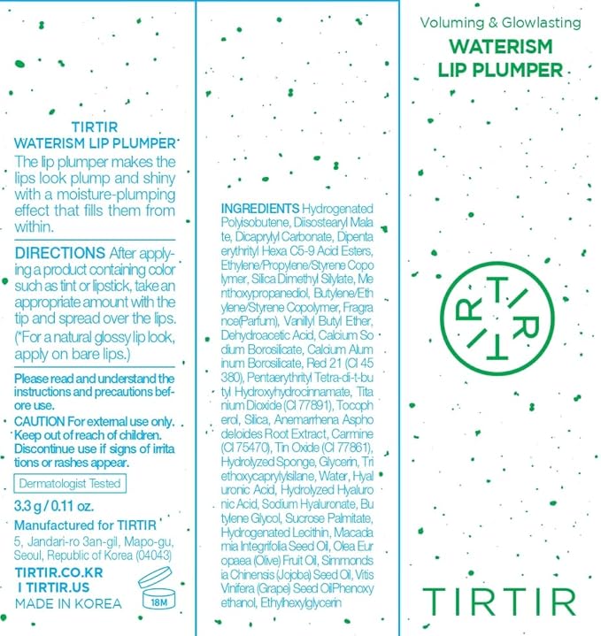 TIRTIR Waterism Glow Tint (Lip Plumper_Light Pink, 0.14 Fl Oz (Pack of 1))-VivaGrace Women