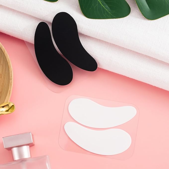 Under Eye Patches 2 Pairs, Silicone Reusable Eye Patches, Under Eye Mask for Skin Care Effect to Reduce Wrinkles and Fine Lines (Black, White)-VivaGrace Women