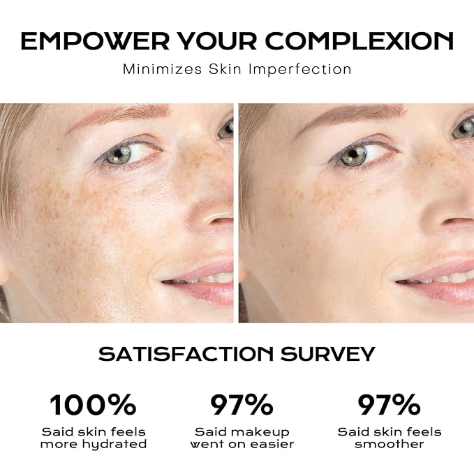 MISTINE Hydrating Makeup Face Primer, 8 Types of Hyaluronic Acid Blur Makeup Primer, Vitamin B5, Skin Perfecting & Smoothing Makeup Primer for Mature Skin,1 Oz-VivaGrace Women