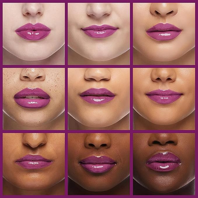 Hydrating Lip Glow Oil, Moisturizing Plumper Lip Gloss, Transparent Plumping Balm, Tinted Balm Care 0.2 OZ - 006 BERRY-VivaGrace Women