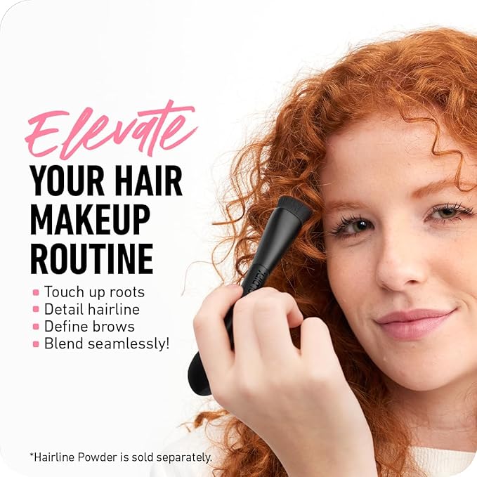 BOLDIFY Four Ended Hairline Powder Brush - Precision Hair Makeup Brush Set with Sponge Tip for Seamless Blending - Ideal as a Hair Concealer/Contour, Root Touch Up-VivaGrace Women