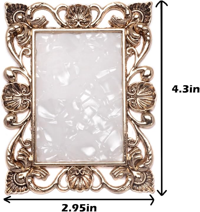 2 Pcs Nail Art Palette Nail Mixing Palette Polish Color Mixing Plate Golden Edge Nail Holder Display Board Heart Shape Cosmetic Mixing Tools (Gold)-VivaGrace Women