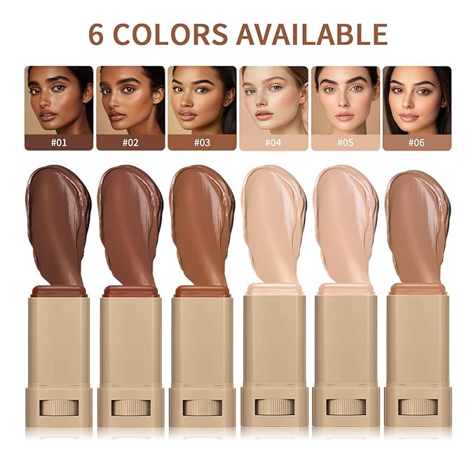 Beauty Balm Serum Boosted Skin Tint – Hydrating Tinted Moisturizer, Lightweight Solid Tinted Foundation Stick for Flawless, Sheer to Medium Coverage, Radiant & Dewy Finish, All-Day Wear (1#, 1)-VivaGrace Women