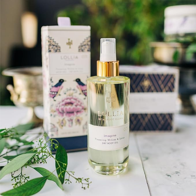 LOLLIA Imagine Dry Body Oil, 6.8 Fl. Oz. – Flowering Willow & Lotus – Women’s, Scented, Moisturizing, Dry Body Oil for Women, For All Skin Types-VivaGrace Women