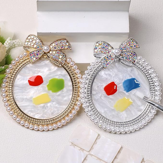 Nail Palette Knot Nail Polish Palette Nail Tray for Nail Art Nail Polish Mixing Palette Nail Art Display Board-VivaGrace Women