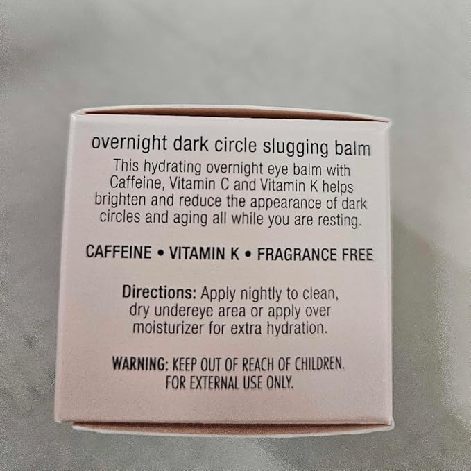 Jouer Luminize Overnight Dark Circle Slugging Balm – Fragrance Free, Caffeine Eye Cream, Overnight Eye Treatment, Brightening Eye Balm, Paraben Free, Gluten & Cruelty Free-VivaGrace Women