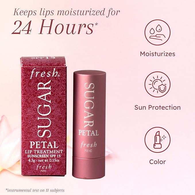 Fresh Fresh sugar lip treatment spf 15 - petal, 0.15oz, 0.15 Ounce-VivaGrace Women