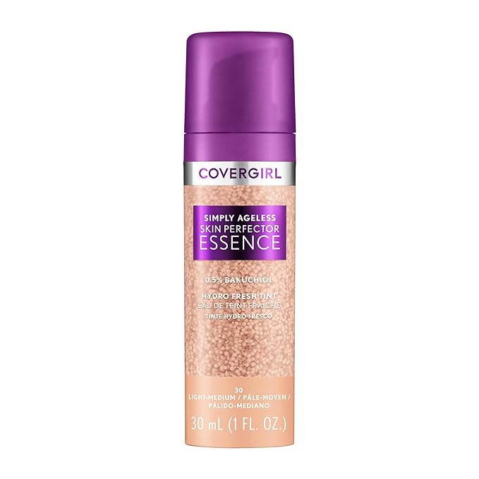 Covergirl Simply Ageless Skin Perfector Essence Foundation Bundle with Shades 50 Medium-Tan and 30 Light-Medium, 1oz Each-VivaGrace Women