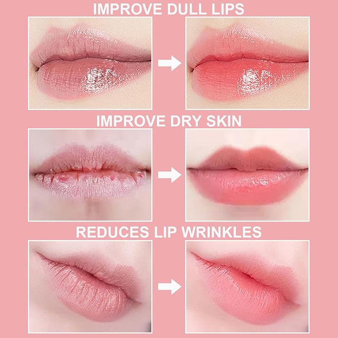 3Pcs Lip Balm Honey Pot with Stick, Honey Strawberry Apple Moisturizing and Hydrating Sleeping Lip Mask, Day and Night Repair and Care, Improve Lip Color, Reduce Lip Lines (SET B)-VivaGrace Women