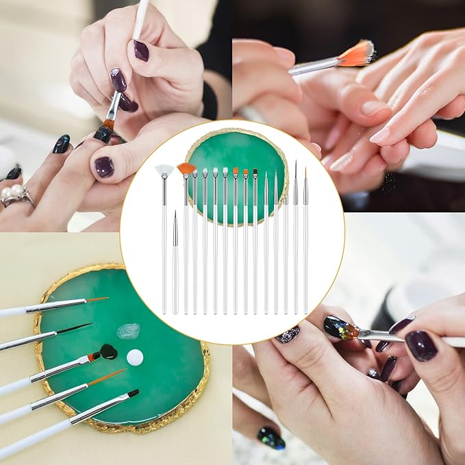 Nail Art Mixing Palette Resin Plate Tray for Mixed Paint Drawing Color Display(Green)-VivaGrace Women