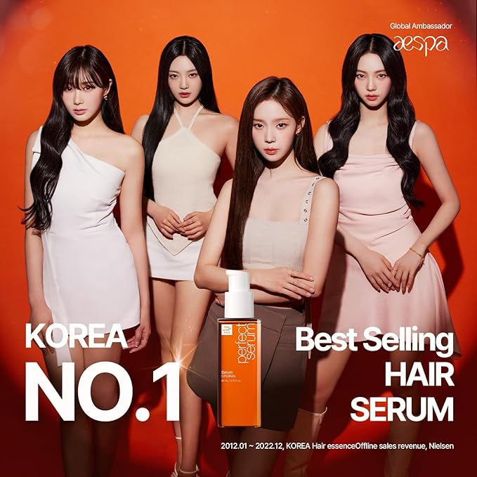 Mise En Scene PerfectSerum Original - HairOil for Frizzy & Dry, Hydration and Nutrition Hairy Essence for Damage Care, Korean HairCare Product, Hair Serum 2.71 Fl. Oz.-VivaGrace Women