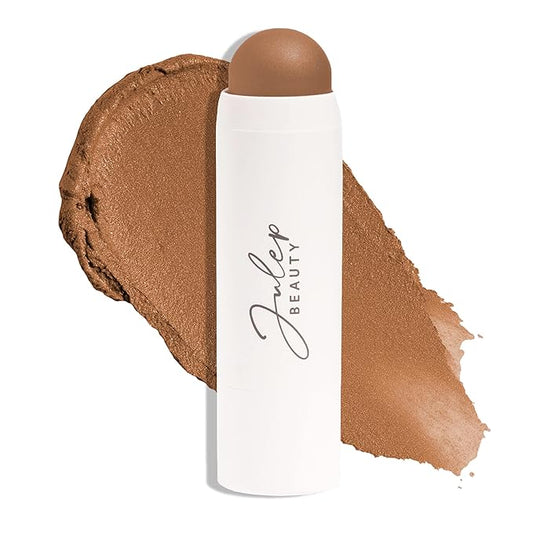 Julep Skip The Brush Cream to Powder Blush Stick - Neutral Bronze - Blendable and Buildable Color - 2-in-1 Blush and Lip Makeup Stick-VivaGrace Women