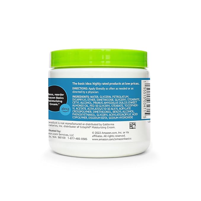 Amazon Basics Ultra Moisturizing Skin Cream for Dry & Sensitive Skin, Dermatologist Tested, Fragrance Free, 16 Ounce, 1 Pound (Pack of 1) (Previously Solimo)-VivaGrace Women