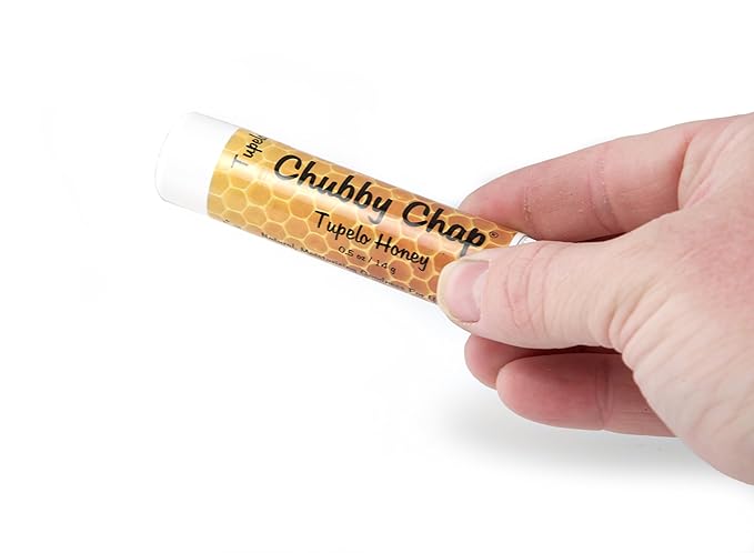 Chubby Chapstick - One (1x) Large Jumbo Chapstick Natural Chapstick - .5 Ounce Lip Balm (Tupelo Honey)-VivaGrace Women