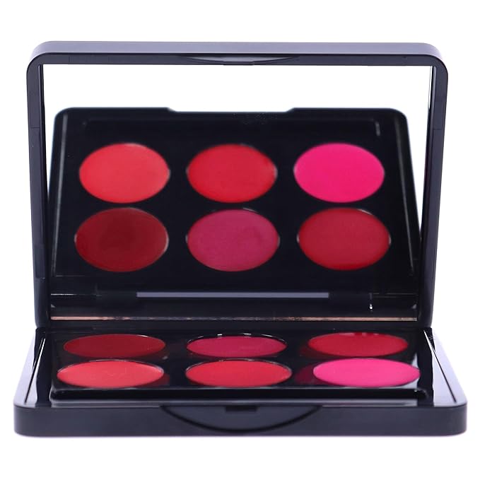 Lipcolourbox 6 Colours - Practical And Professional Lip Color Palette - Soft And Smooth Lips - Long Lasting Color And Shine- Pink - 1 Pc-VivaGrace Women