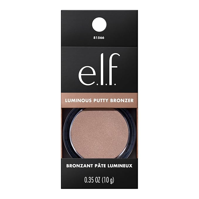 e.l.f. Luminous Putty Bronzer, Lightweight Putty-to-Powder Bronzer For A Radiant, Glowing Finish, Highly Pigmented, Vegan & Cruelty-Free, Vacay Mood-VivaGrace Women