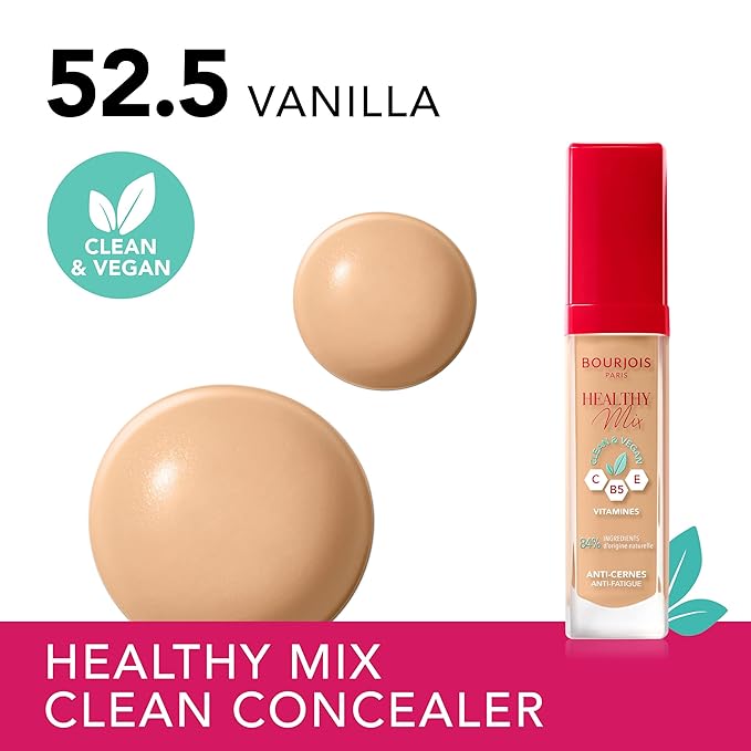 Bourjois Healthy Mix Clean & Vegan Concealer - 52.5 Vanilla-VivaGrace Women