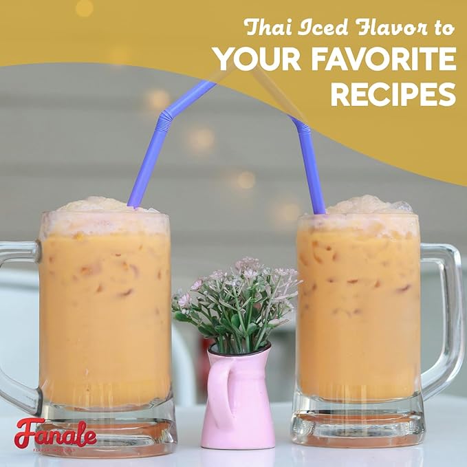 Fanale Premium Thai Iced Bubble Tea Flavoring Powder | Perfect for Baking, Smoothies, Desserts and Drinks | Instant Flavoring Powder for Boba Milk Tea- 2.2 Pounds (Pack of 20)-VivaGrace Women