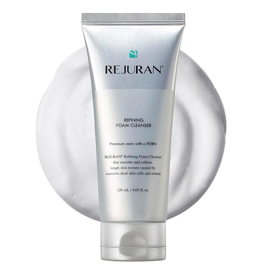 REJURAN® Refining Foam Cleanser, c-PDRN® – Hydrating & Gentle for Smoother, Clearer Skin, Minimizes Pores & Balances with Hyaluronic Acid & Tanin Complex, Korean Skin Care (4.05 fl oz)-VivaGrace Women