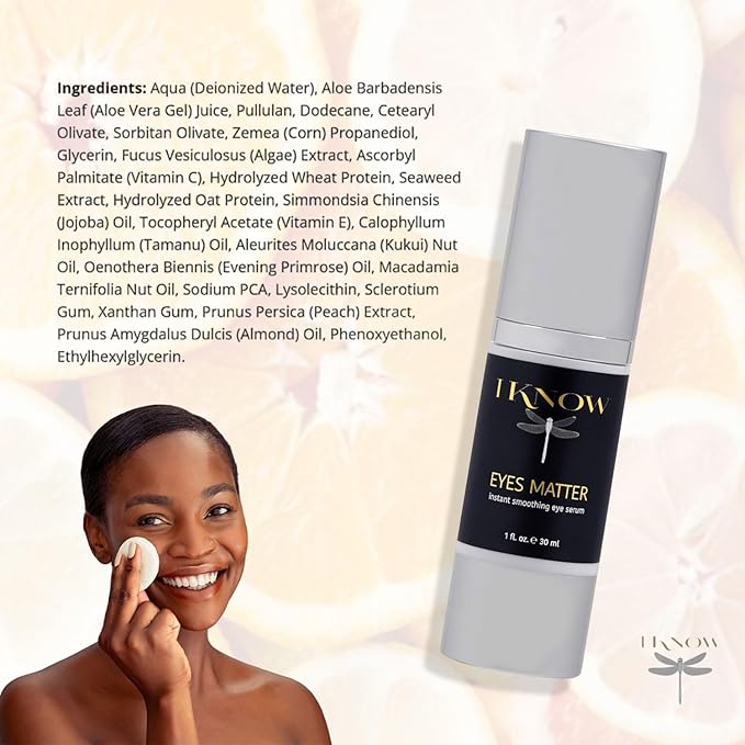 EYES MATTER Instant Smoothing Eye Serum, Rapid Wrinkle Reducer, Rejuvenating, Brightening Treatment for Fine Lines, Puffiness & Dark Circles, (1oz)-VivaGrace Women