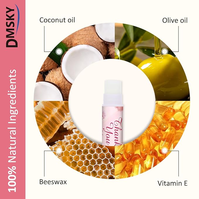 DMSKY 60 Pcs Wedding Bridal Shower Lip Balm Bulk, Bachelorette Souvenir & Baby Shower Favors, Wedding Party Favors for Guests, Thank You Gifts for Women Coworker Staff-VivaGrace Women