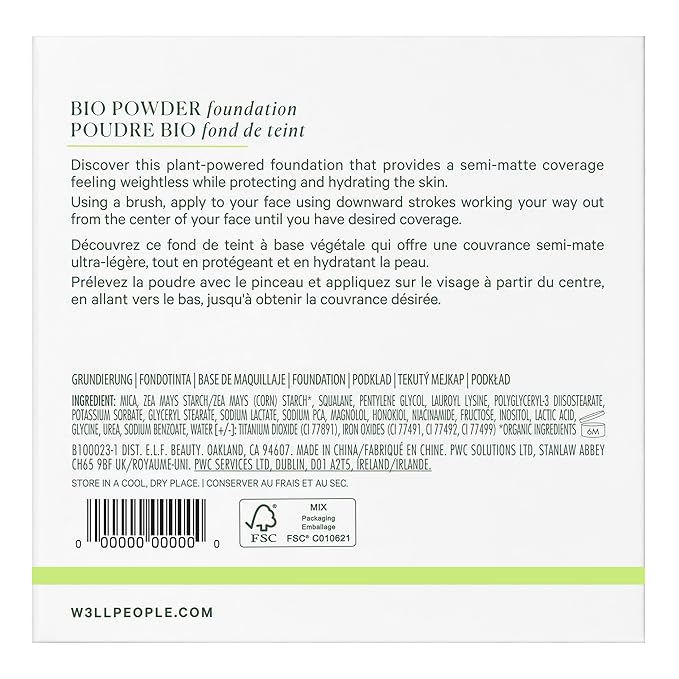 Well People Bio Powder Foundation, Lightweight & Hydrating Foundation For Perfecting & Smoothing Skin, Semi-Matte Finish, Vegan & Cruelty-free, 5C-VivaGrace Women