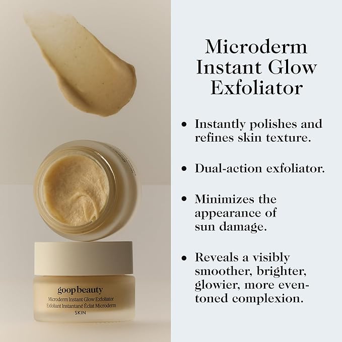 goop Beauty Microderm Exfoliator | Microdermabrasion Scrub to Smooth Textured Skin | Physical & Chemical Exfoliant | Micro-Exfoliating Minerals & Glycolic Acid | 1.7 fl oz-VivaGrace Women