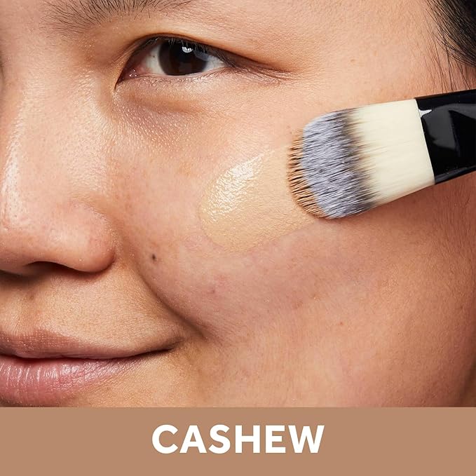 No7 Lift & Luminate Triple Action Serum Foundation - Liquid Makeup with SPF 15 for a Dewy, Glowy Base - Radiant Formula for Mature Skin - Cashew (30ml)-VivaGrace Women