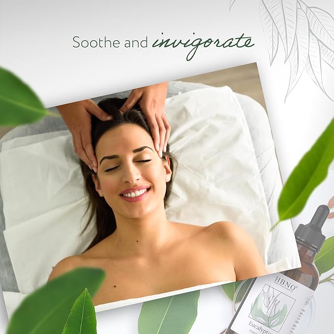 HBNO California Bottled Eucalyptus Essential Oil for Diffuser 4 fl oz (120ml) - Perfect Eucalyptus Oil Essential Oil for Aromatherapy & DIY-VivaGrace Women