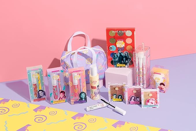 wet n wild Saved By The Bell Full Makeup Collection - Makeup Set with Versatile Brushes, Vibrant Buildable & Blendable Palettes & Lip Tint for Unique Looks, Cruelty-Free & Vegan-VivaGrace Women